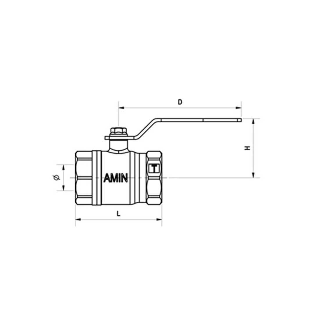 1/4 inç. Gaz Vanası
