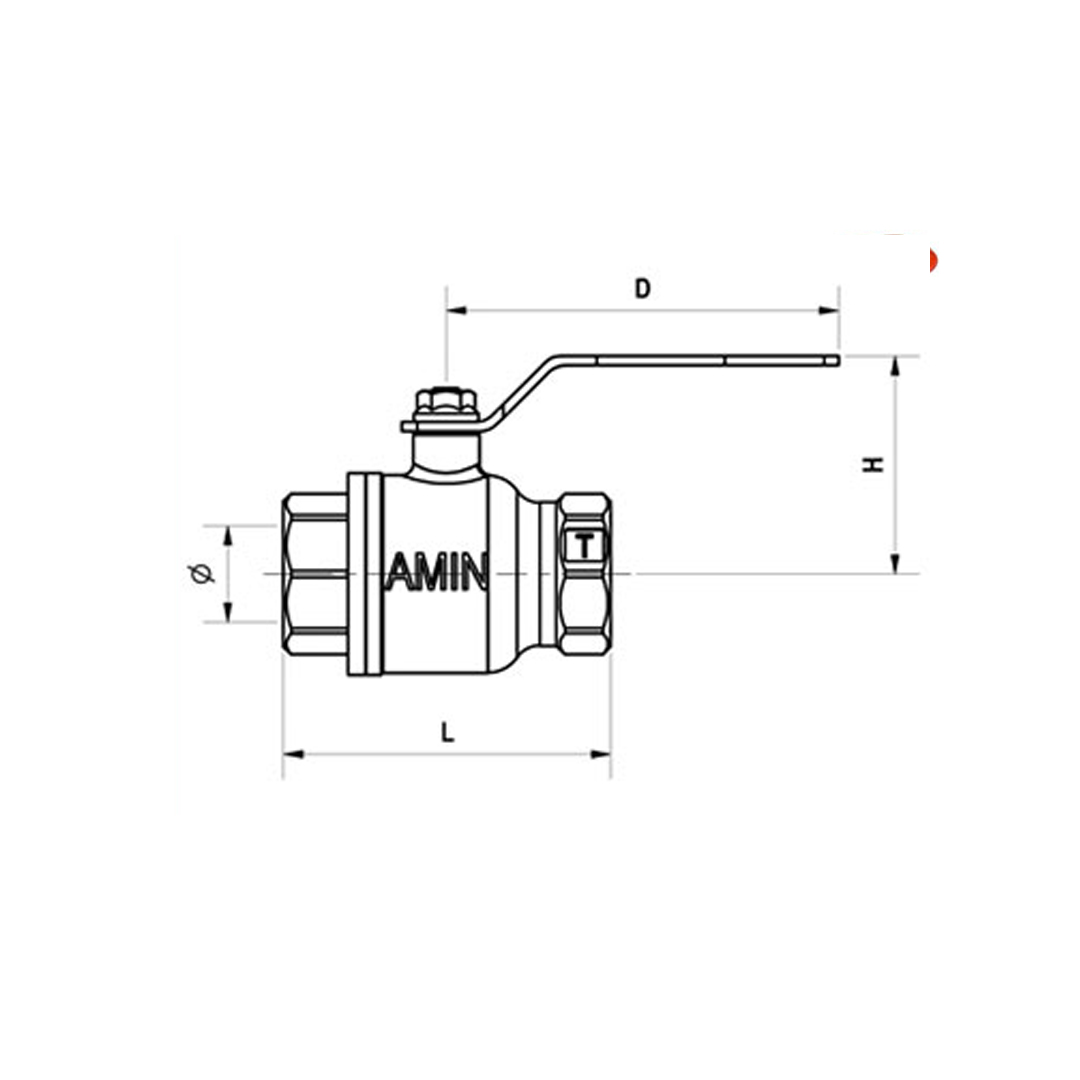 F 1 inç. Gaz Vanası