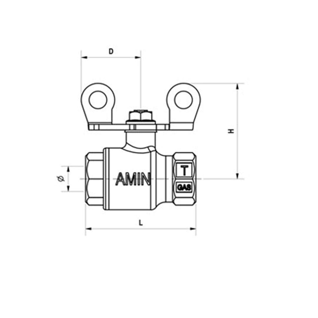3/8 inç. Gaz Vanası